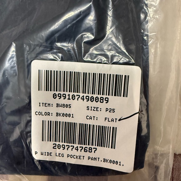 J. Crew Lizzie Wide Leg Pocket Linen Blend Pants high rise NWT 25P Black - Picture 9 of 9